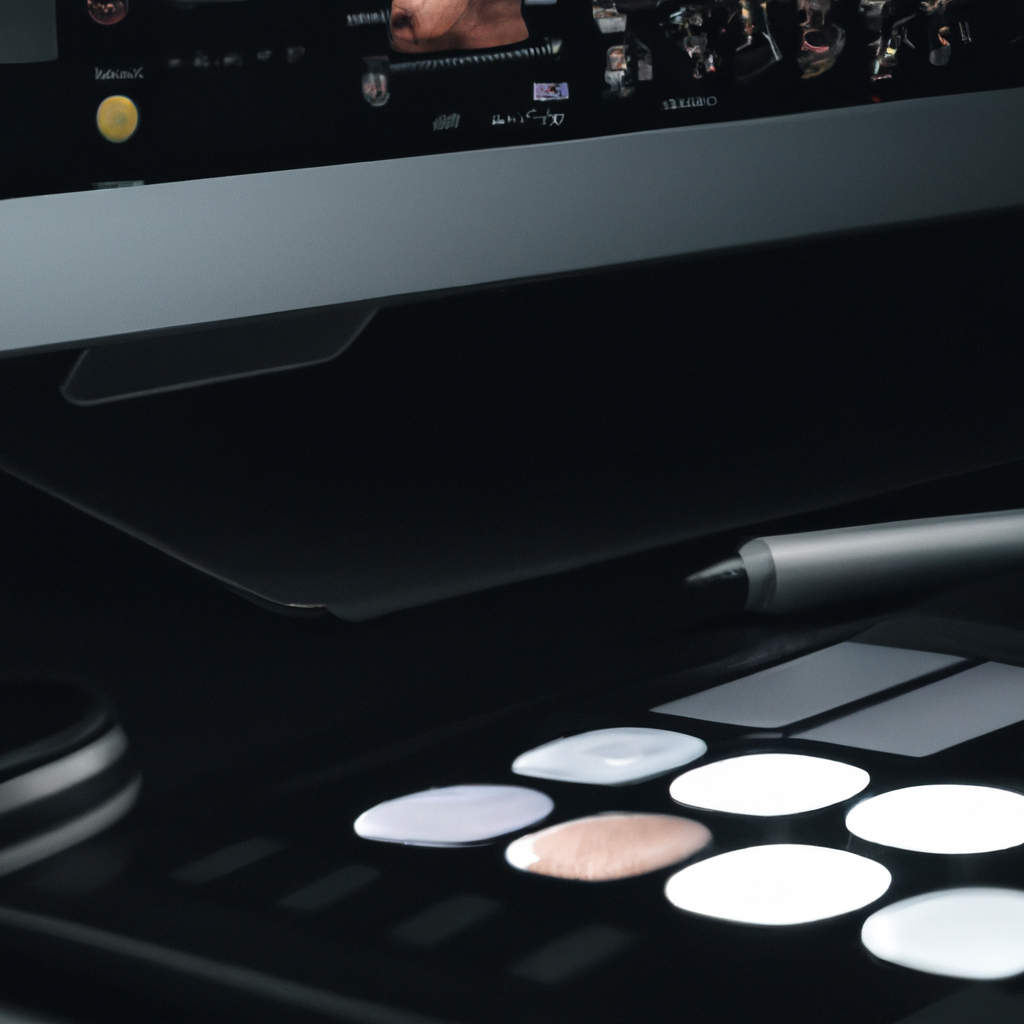 レタッチャー。カラーマネジメントの整ったワークステーション前